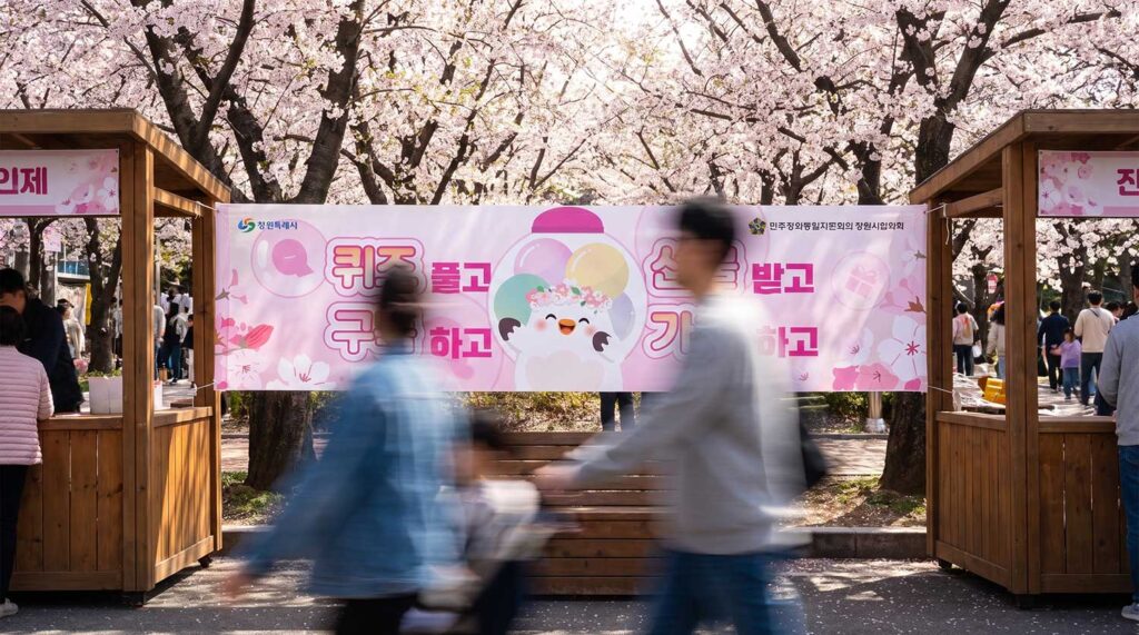 창원시청 뉴미디어팀 군항제 행사 제작물